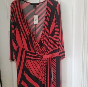 ASHLEY STEWART NWT WRAP KNEE LENGTH DRESS